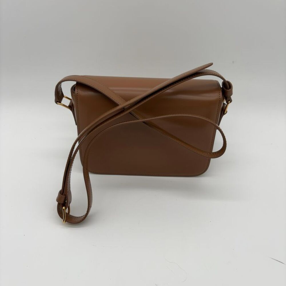 Celine Bronze Calfskin Teen Triomphe Bag - Picture 3 of 8